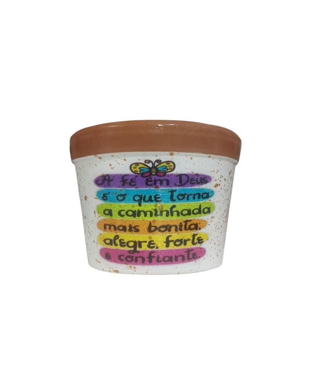 Vaso de cerâmica personalizado.
