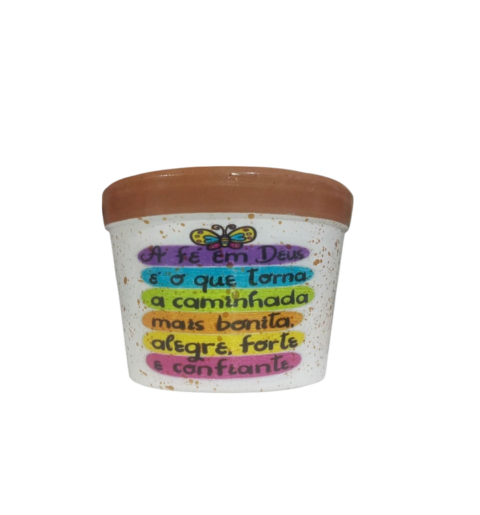 Vaso de cerâmica personalizado.