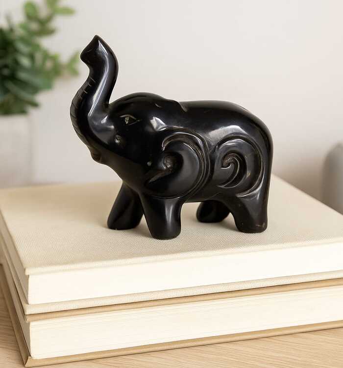 Elefante Porcelana Preto