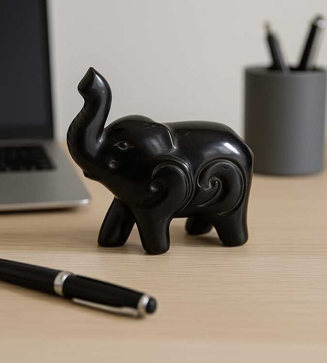 Elefante Porcelana Preto