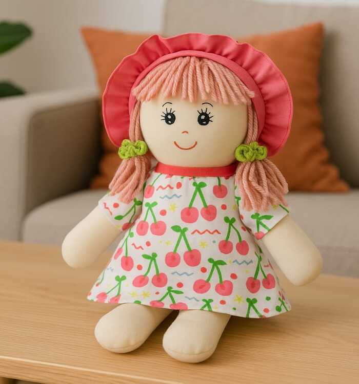 Boneca Artesanal de Tecido P