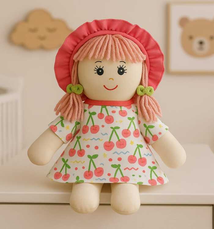 Boneca Artesanal de Tecido P