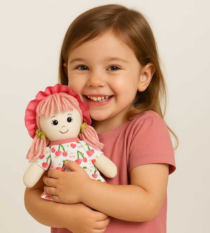 Boneca Artesanal de Tecido P