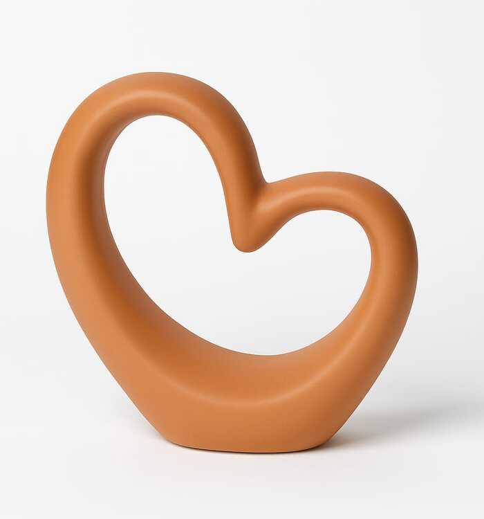 Escultura Decorativa em Formato de Coração