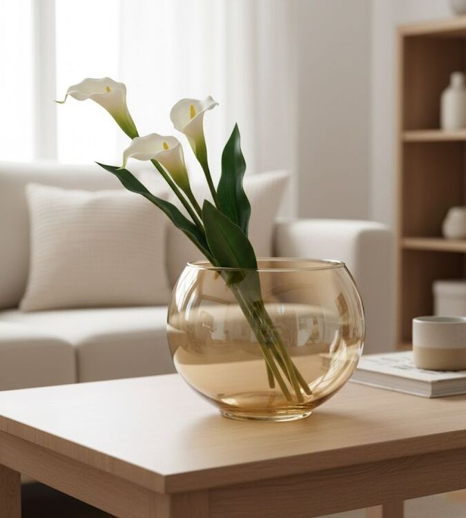 Vaso Dourado Cintilante