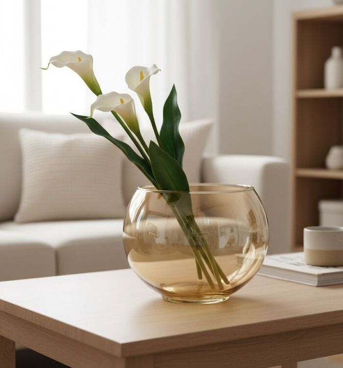 Vaso Dourado Cintilante