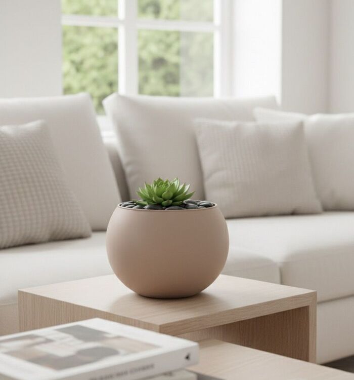 Vaso de vidro com jato spray