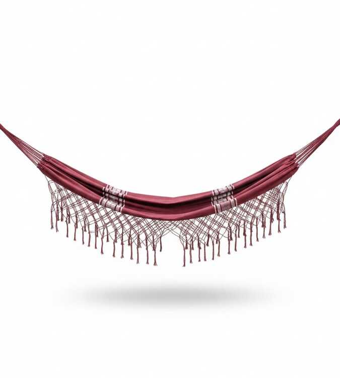 Rede Algodão com detalhes em rede pescador