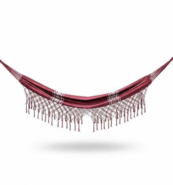 Rede Algodão com detalhes em rede pescador