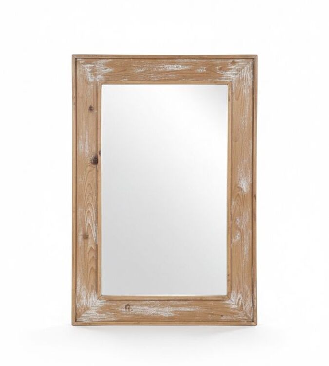 Espelho Madeira De Demolição 