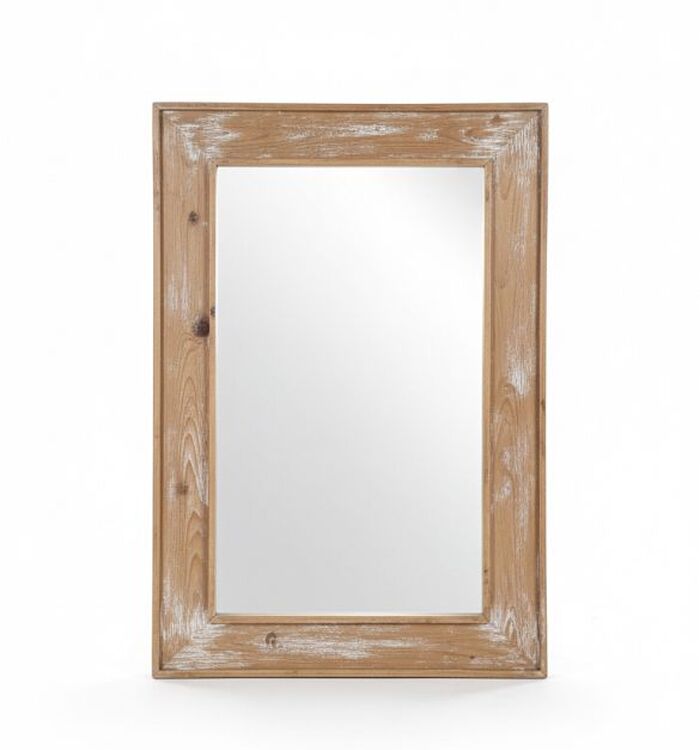 Espelho Madeira De Demolição 