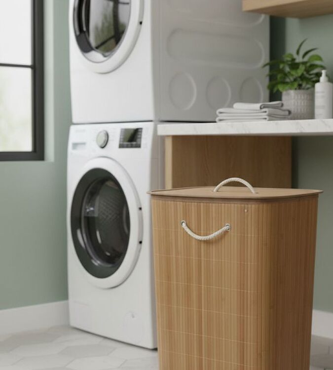 Cesto De Roupa Palha Japonesa