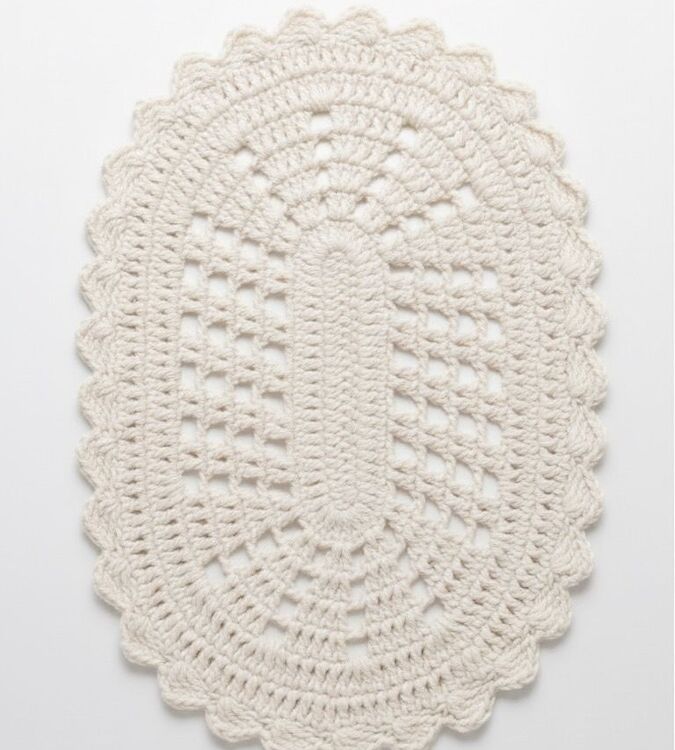 Supla Oval Em Crochê 