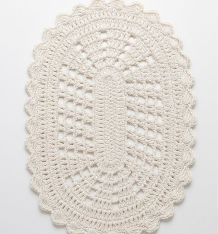 Supla Oval Em Crochê 