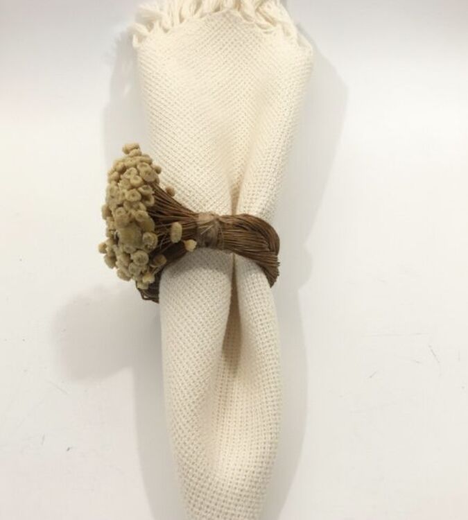 Porta Guardanapo Flor Natural 