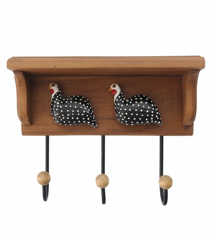 Prateleira Três Cabideiros 