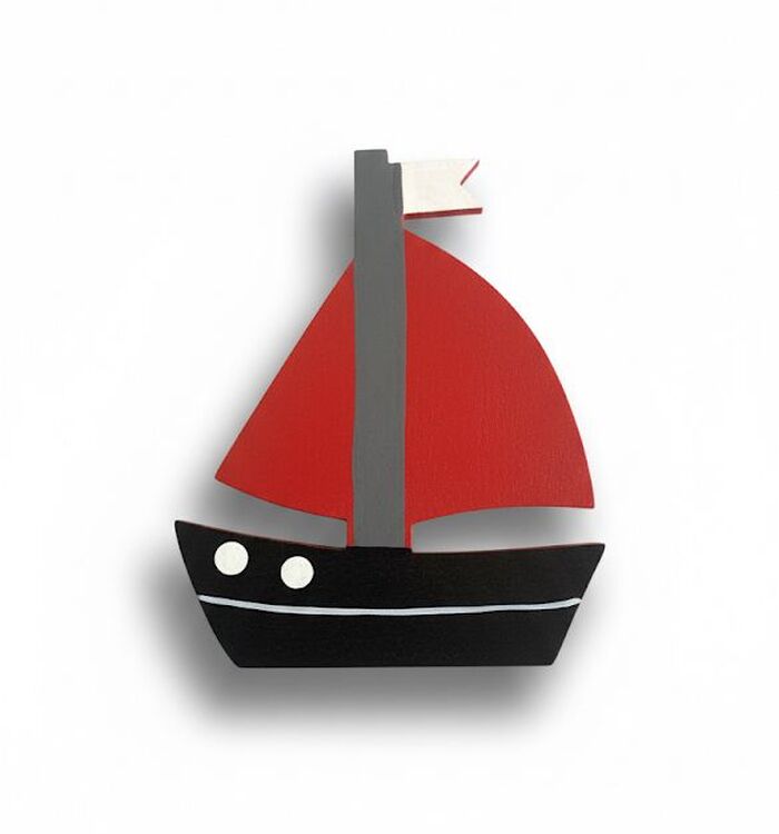 Porta Guardanapo barco Vermelho