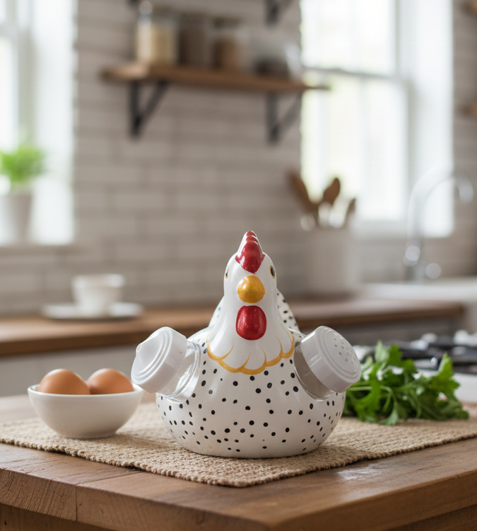 Saleiro Decorativo De Galinha 