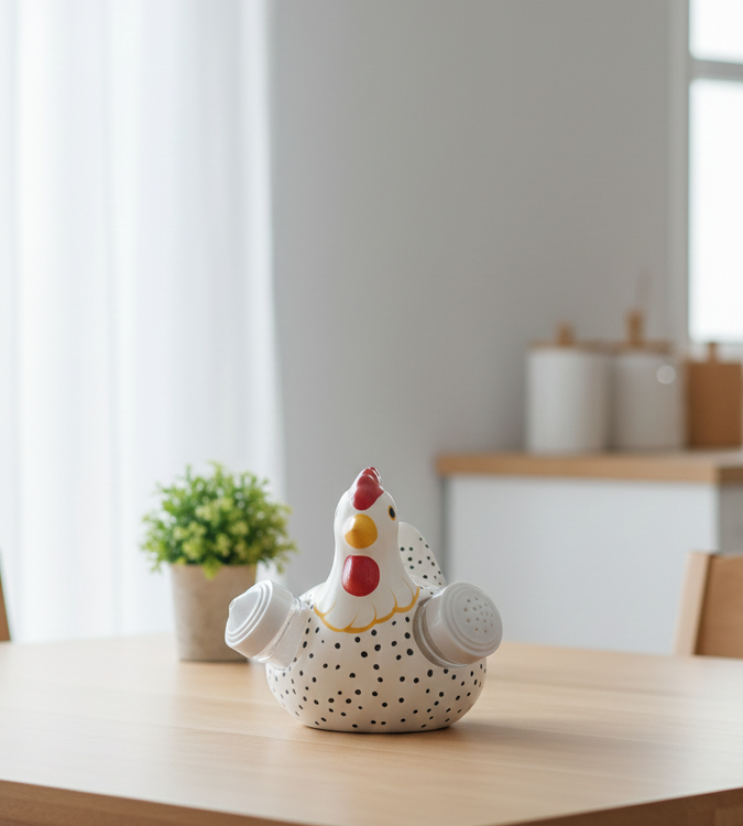 Saleiro Decorativo De Galinha 