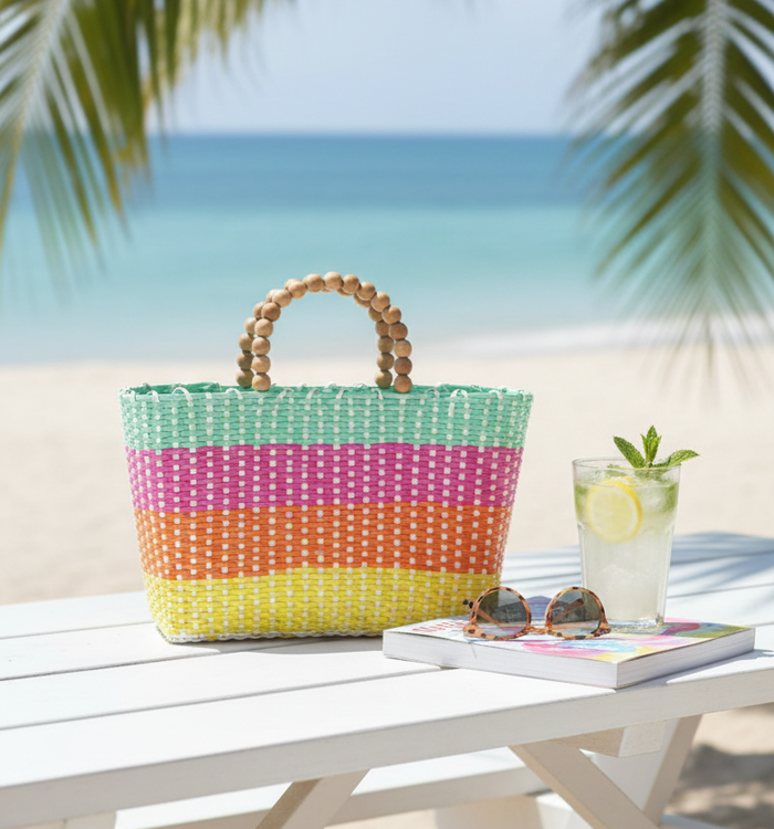 Bolsa Praia colorida 